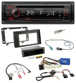 Автомагнитола для Dacia Duster (с 2021) Kenwood CD USB Bluetooth DAB, совместима с кнопками на руле