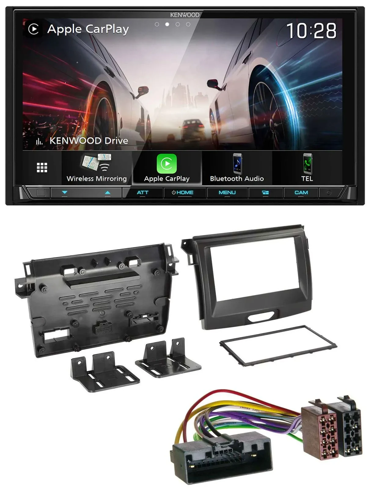 Kenwood MP3 2DIN USB DAB Bluetooth Autoradio für Ford Ranger 2AB ab 04/2015