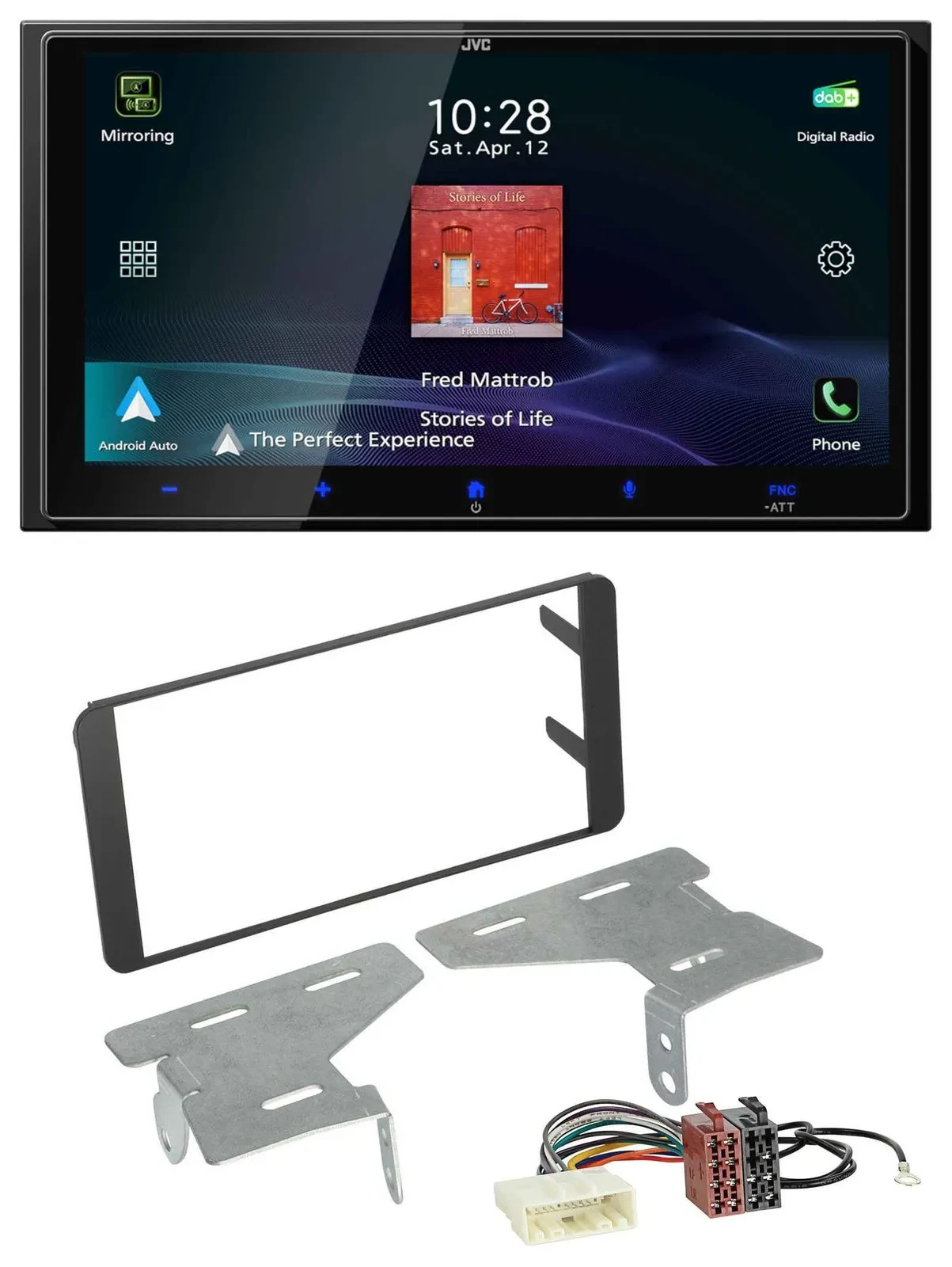 JVC USB Bluetooth 2DIN DAB MP3 Autoradio für Subaru BRZ (ab 2012)