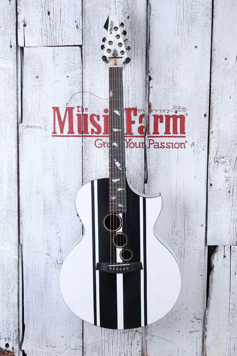 Электроакустическая гитара Schecter DJ Ashba Signature Grand Auditorium Satin White