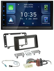 JVC DAB Bluetooth MP3 USB 2DIN Autoradio für Dacia Duster (ab 2021)
