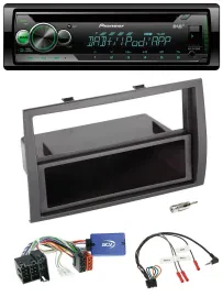 Автомагнитола Pioneer CD, USB, MP3, DAB, для Fiat Ducato 2008–2011, черная