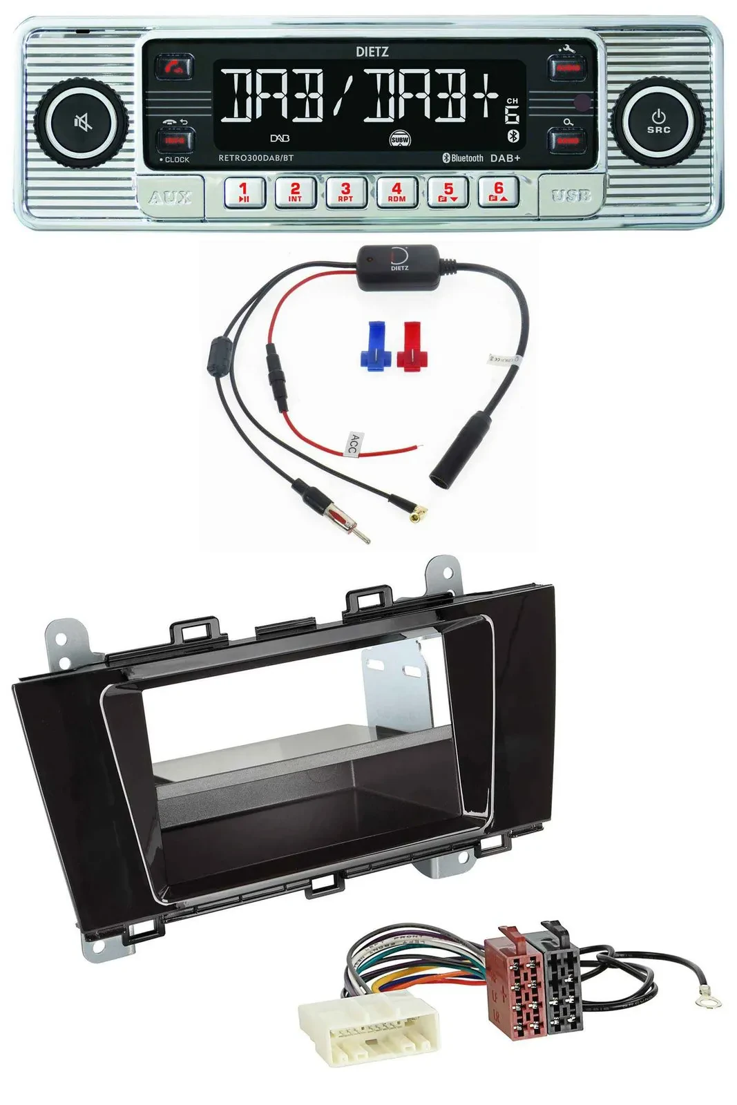Dietz DAB USB MP3 Bluetooth Autoradio für Subaru Outback (ab 2015)
