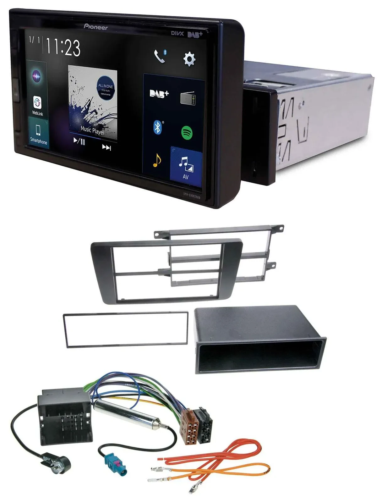 Pioneer DAB MP3 Bluetooth USB Autoradio für Skoda Octavia II 2004-2013 Yeti ab 2