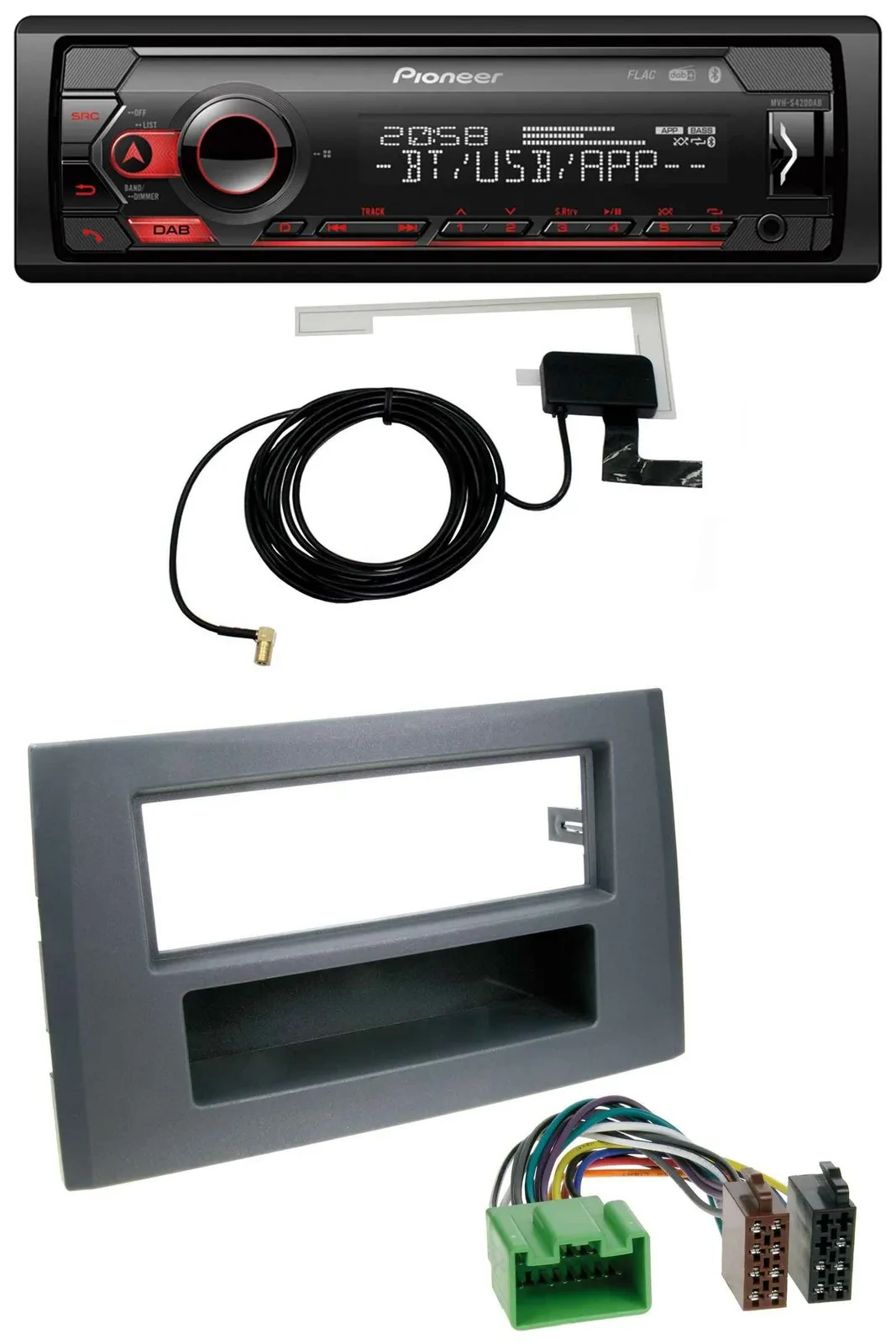 Автомагнитола Pioneer для Volvo XC90 (2002–2014) DAB, USB, MP3, Bluetooth, 16-pin