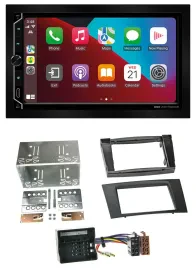 ESX 2DIN DAB USB MP3 Bluetooth Autoradio für Mercedes E-Klasse S211 03-09 Rubber