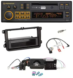 Pioneer DAB Lenkrad USB Bluetooth Autoradio für VW Amarok Beetle EOS Caddy Golf