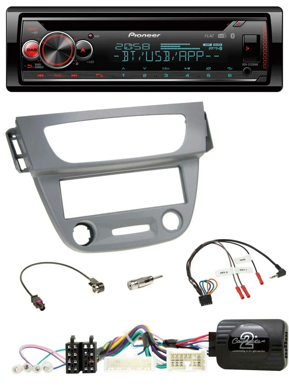 Pioneer Lenkrad DAB CD Bluetooth USB Autoradio für Renault Megane 3 2012-2014 gr