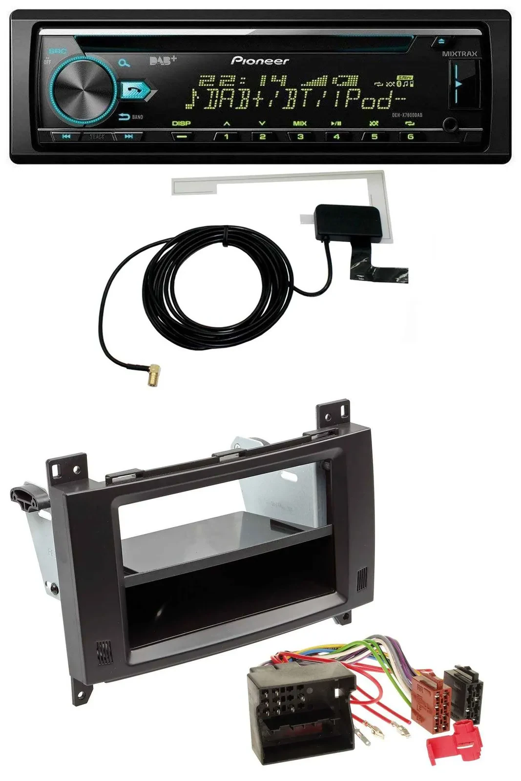 Автомагнитола для Mercedes A-/B‑класса и Vito Pioneer CD/USB/AUX, DAB, MP3