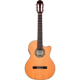 Классическая гитара с подключением Kremona F65CW Nylon-String Acoustic-Electric Guitar Natural