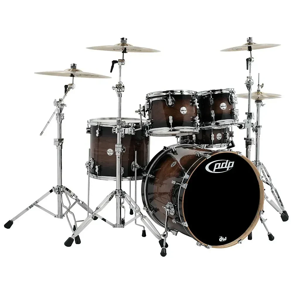 Ударная установка акустическая PDP by DW Concept Maple Exotic (набор, 5 шт.) клён, орех–угольно-чёрный Burst