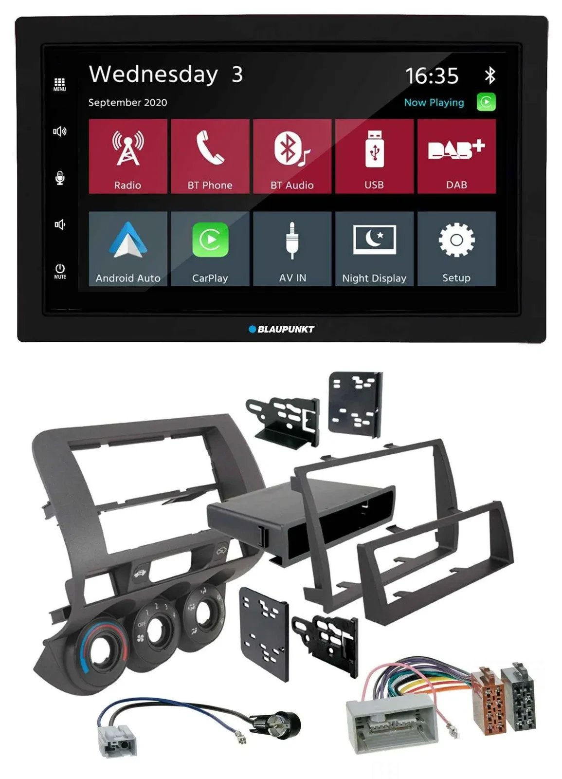 Blaupunkt DAB Bluetooth USB MP3 2DIN Autoradio für Honda Fit 06-07 nur US-Import