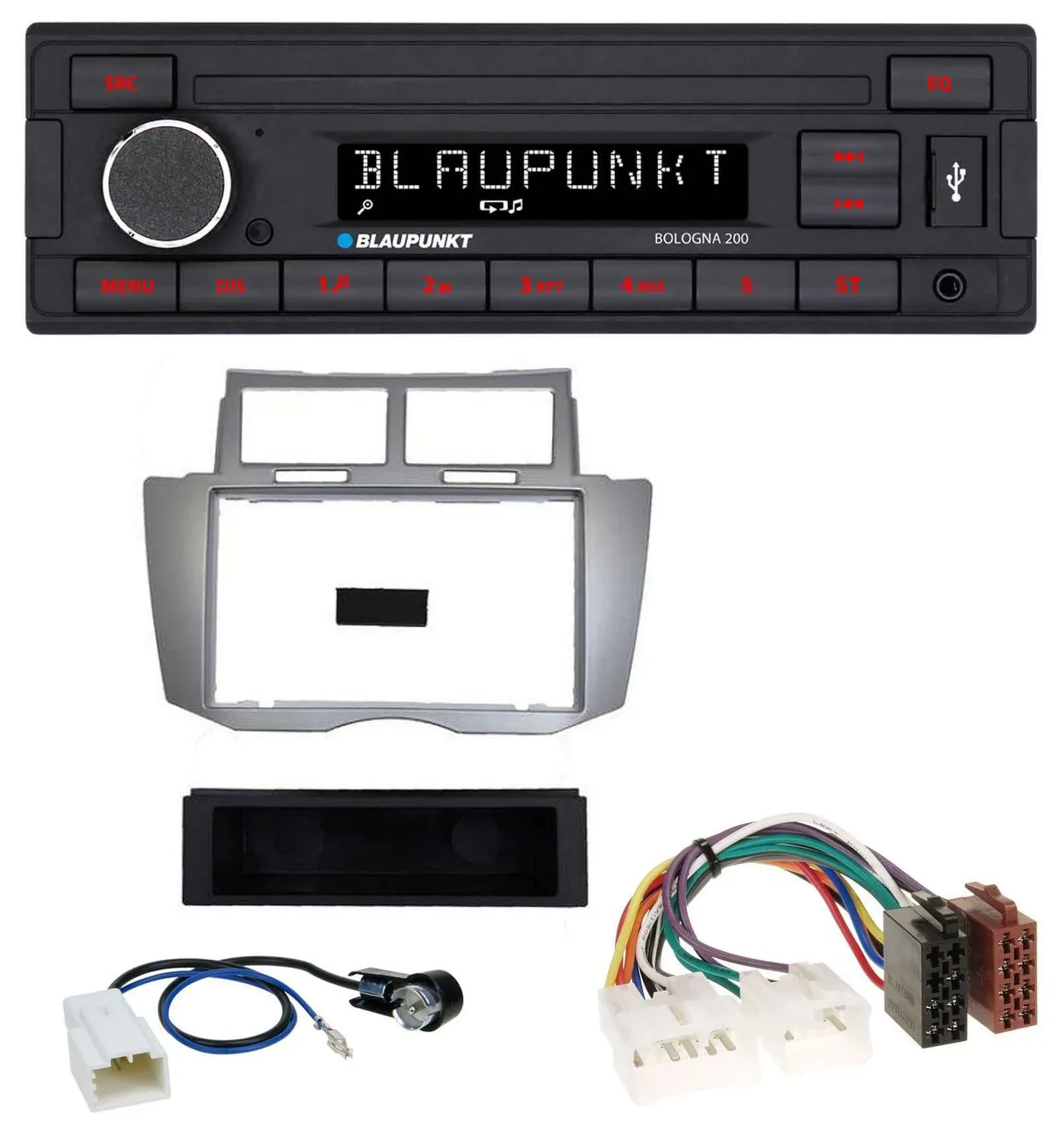 Blaupunkt MP3 AUX USB 1DIN Autoradio für Toyota Yaris (2007-2011)
