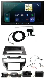 Автомагнитола для BMW X5/X6 (E70/E71) 2007–2013 Pioneer 2DIN DAB USB Bluetooth с поддержкой кнопок на руле