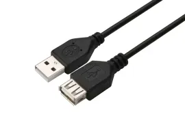 00-00029634 Кабель удлинитель USB2.0 (m)-USB (f) 1.5м ПВХ черный, GoPower