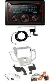 Pioneer 2DIN MP3 DAB USB CD Bluetooth Autoradio für Ford Fiesta 08-10 silber