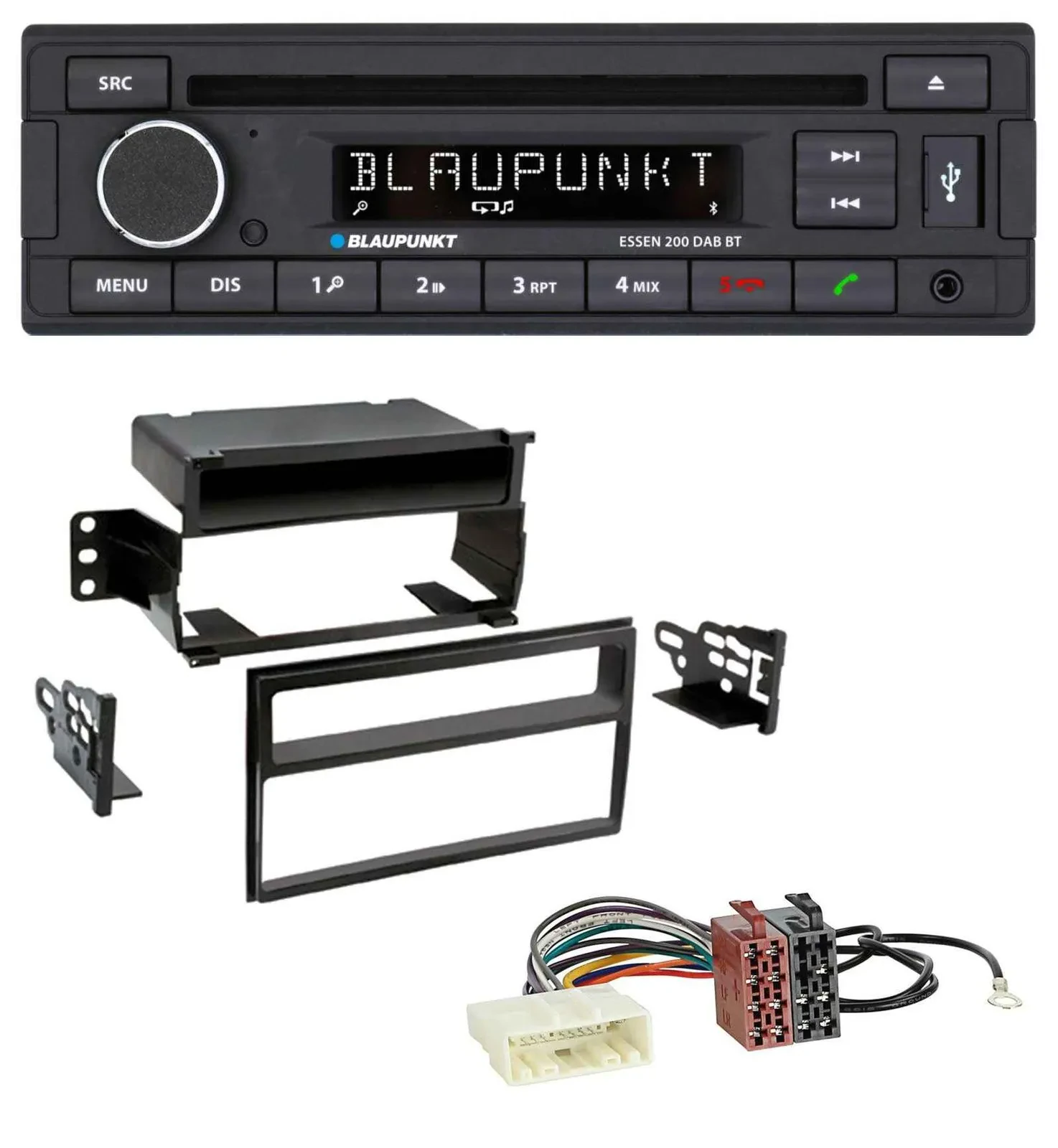 Автомагнитола Blaupunkt USB MP3 Bluetooth DAB CD для Nissan Versa/Tiida (с 2007)