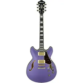 Электрогитара полуакустическая Ibanez Artcore AS73G Semi-Hollow Metallic Purple Flat