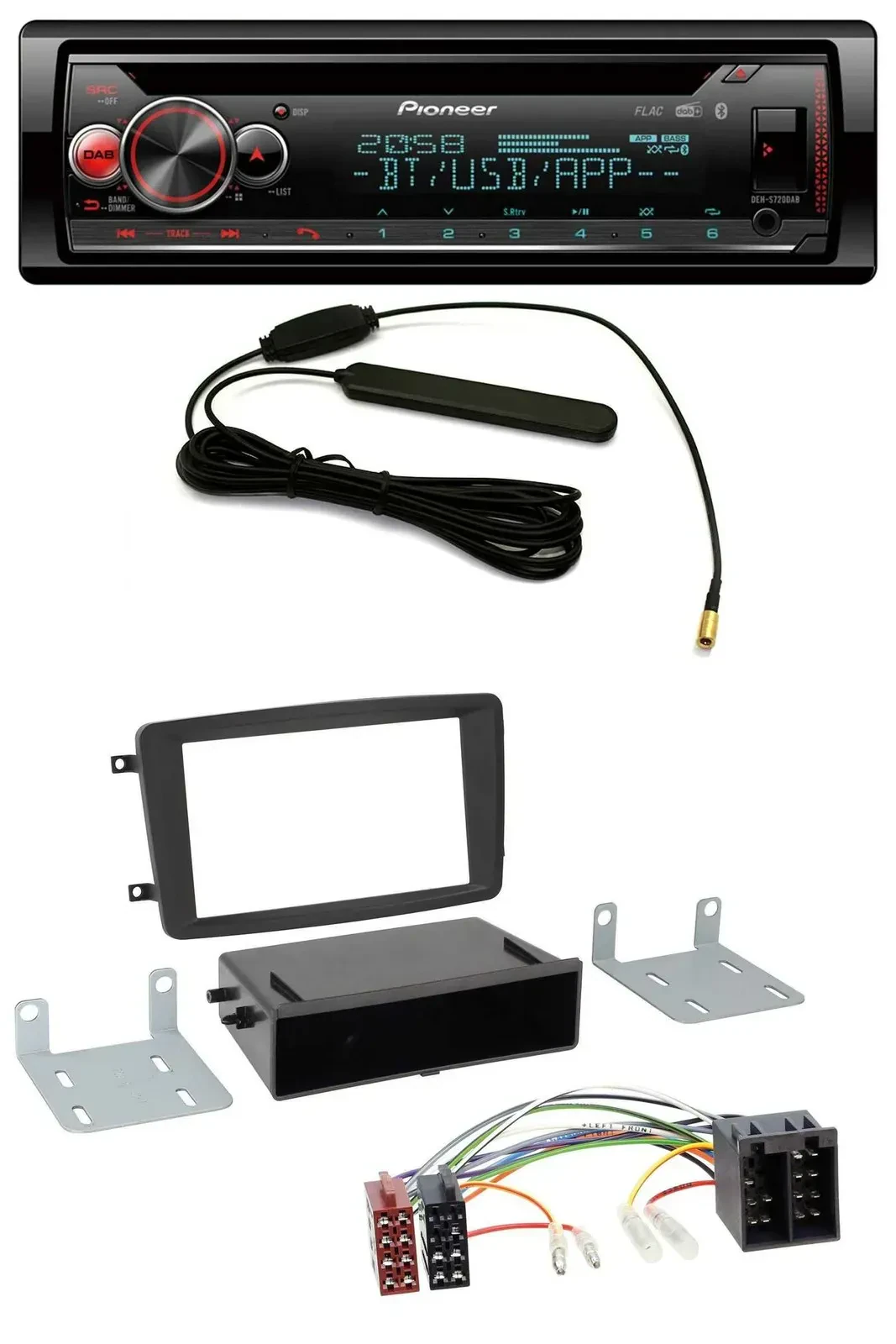 Автомагнитола для Mercedes C-Class, CLK, Vito, Viano Pioneer USB, DAB, MP3, Bluetooth, CD