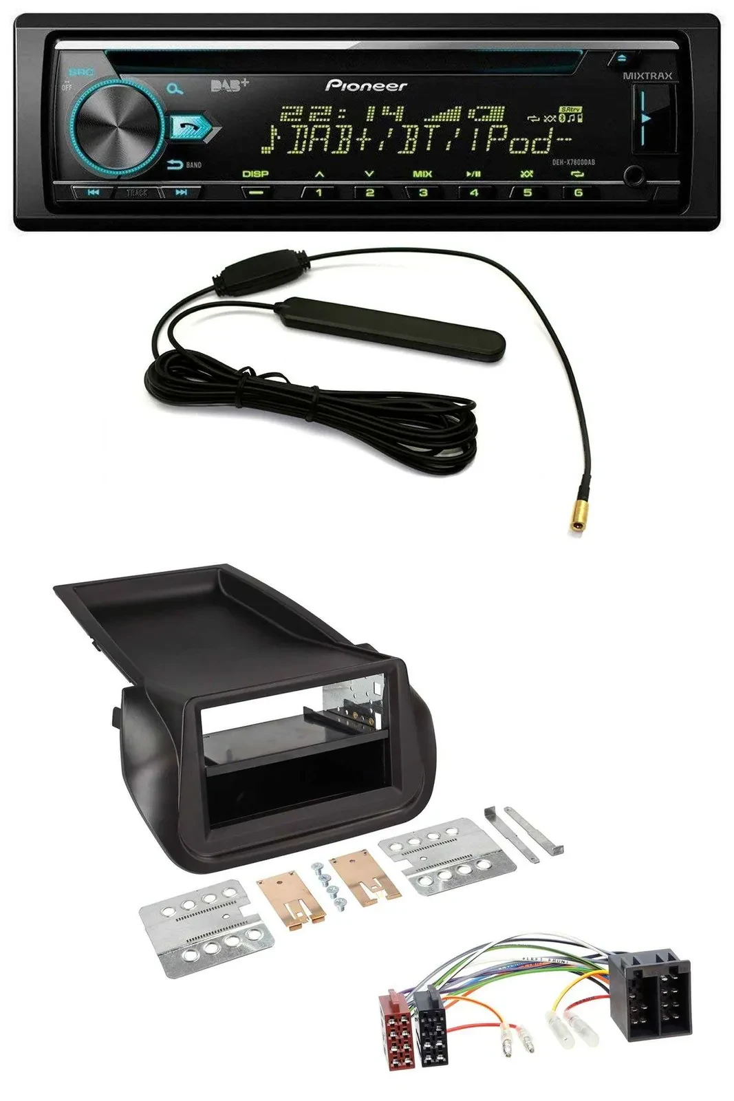 Pioneer CD MP3 AUX DAB USB Autoradio für FIAT Fiorino (ab 2008)