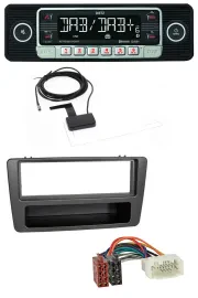 Dietz DAB Bluetooth USB MP3 Autoradio für Honda Civic 01-03 man. Klima anthrazit