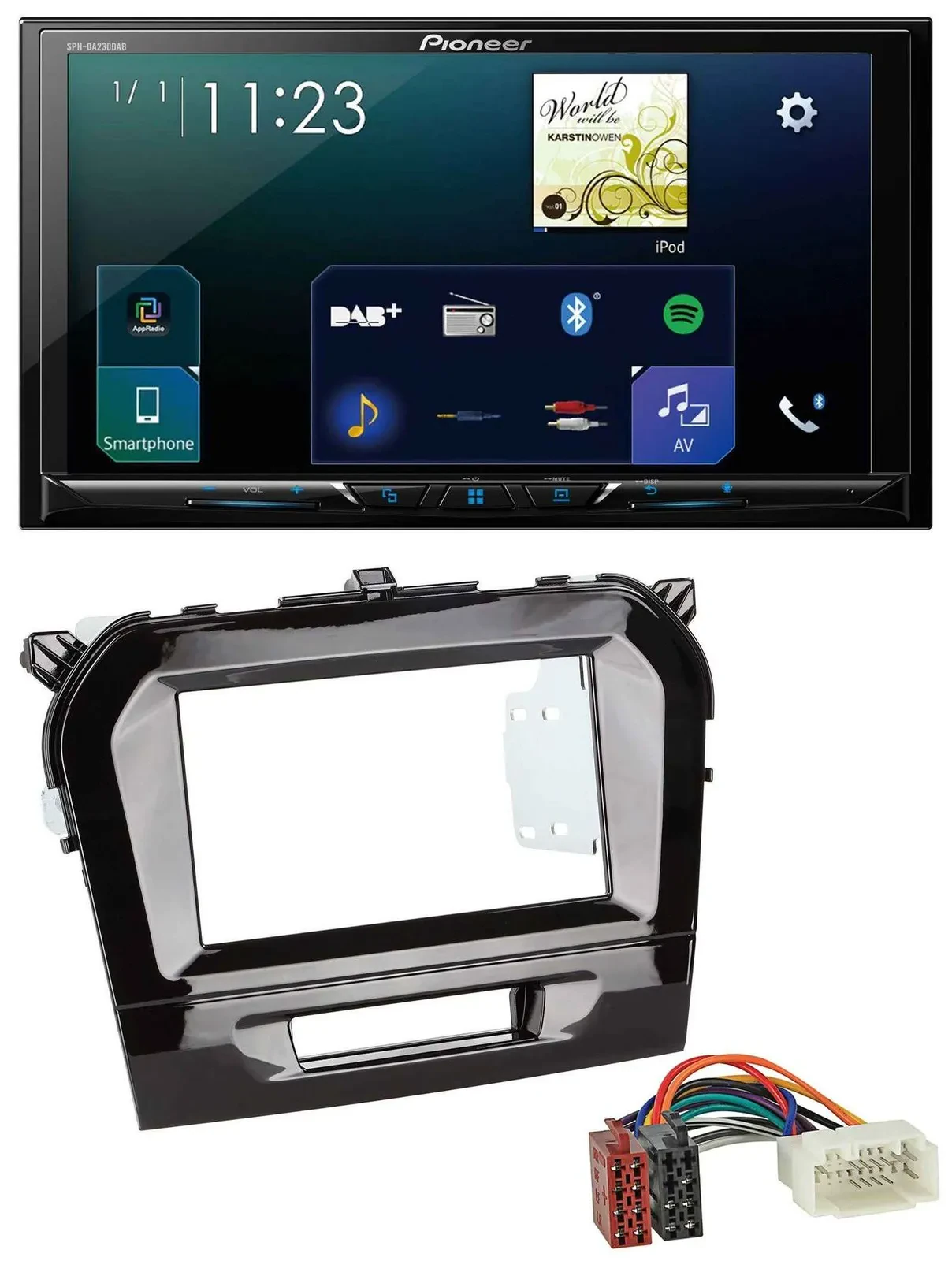 Pioneer MP3 Bluetooth USB 2DIN DAB Autoradio für Suzuki Vitara (ab 2015)