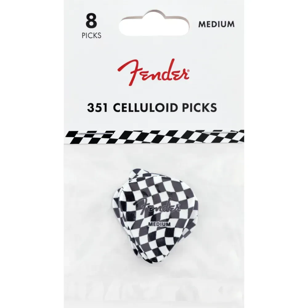Медиаторы Fender Wavy Checkerboard 351 Medium (8 штук)