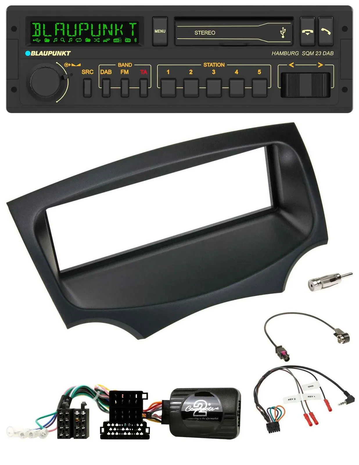 Blaupunkt USB DAB Bluetooth Lenkrad Autoradio für Ford Ka RU8 2008-2017