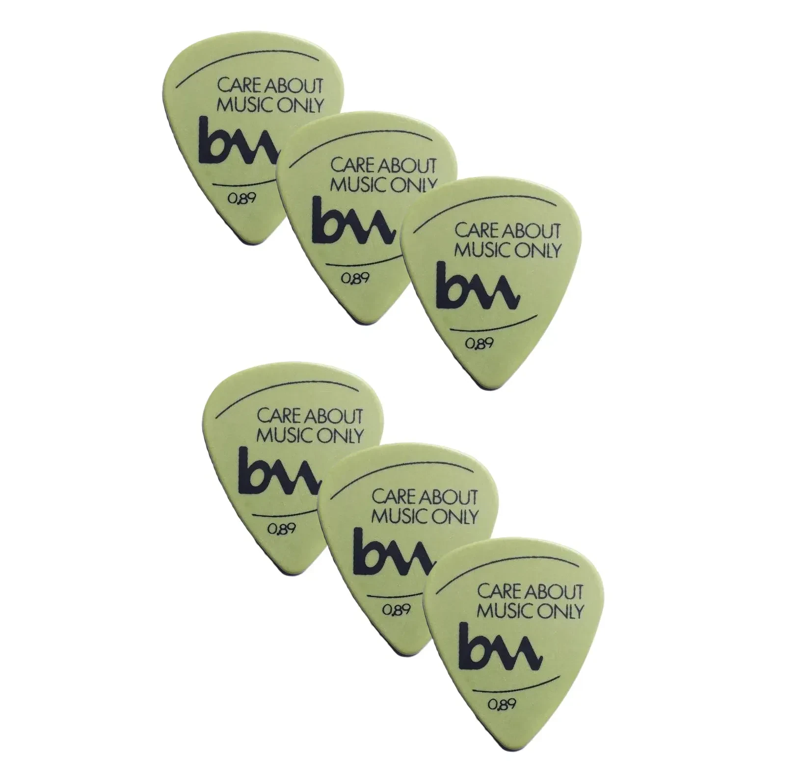 Медиаторы bagandmusic AKSS15 Delrin Green 0.89 (6 штук)