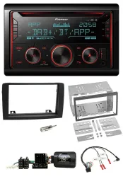 Автомагнитола Pioneer 2 DIN, DAB, Bluetooth, USB, CD, для Fiat Idea (2006–2012), черная