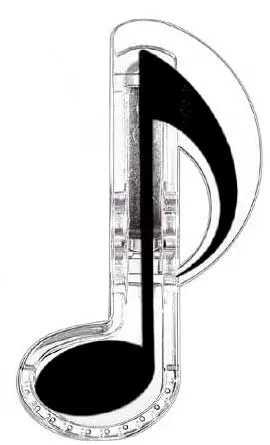 Зажим для нот PJ-003BK НОТА