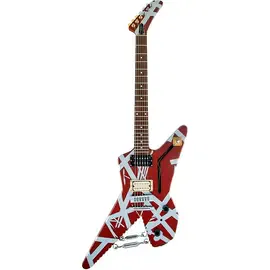 Электрогитара EVH Striped Shark Burgundy with Silver Stripes