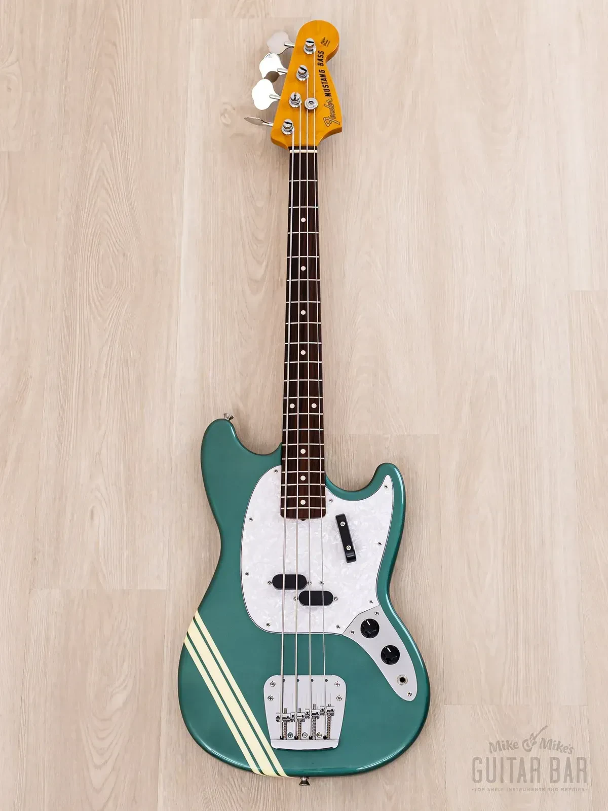 Бас-гитара Fender Competition Mustang Bass 1969 Vintage Reissue MB98-75SD/CO P Ocean Turquoise Metallic w/gigbag Japan 2002