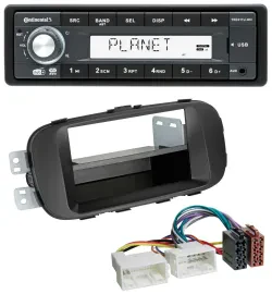 Continental MP3 AUX USB DAB 1DIN Autoradio für Kia Soul (PS ab 2014) schwarz
