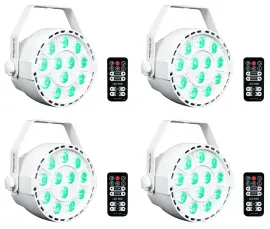 Светодиодный прибор Rockville RockPAR TRI LED RGB Compact White (4 штуки)