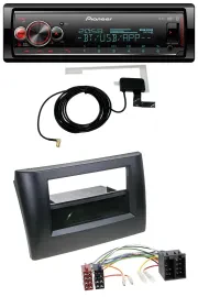 Автомагнитола Pioneer 1 DIN Bluetooth DAB USB MP3 для Fiat Stilo (2001–2008) с монтажным карманом
