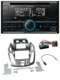 Kenwood CD 2DIN DAB USB MP3 Bluetooth Autoradio für Ford Transit Connect mit Dis
