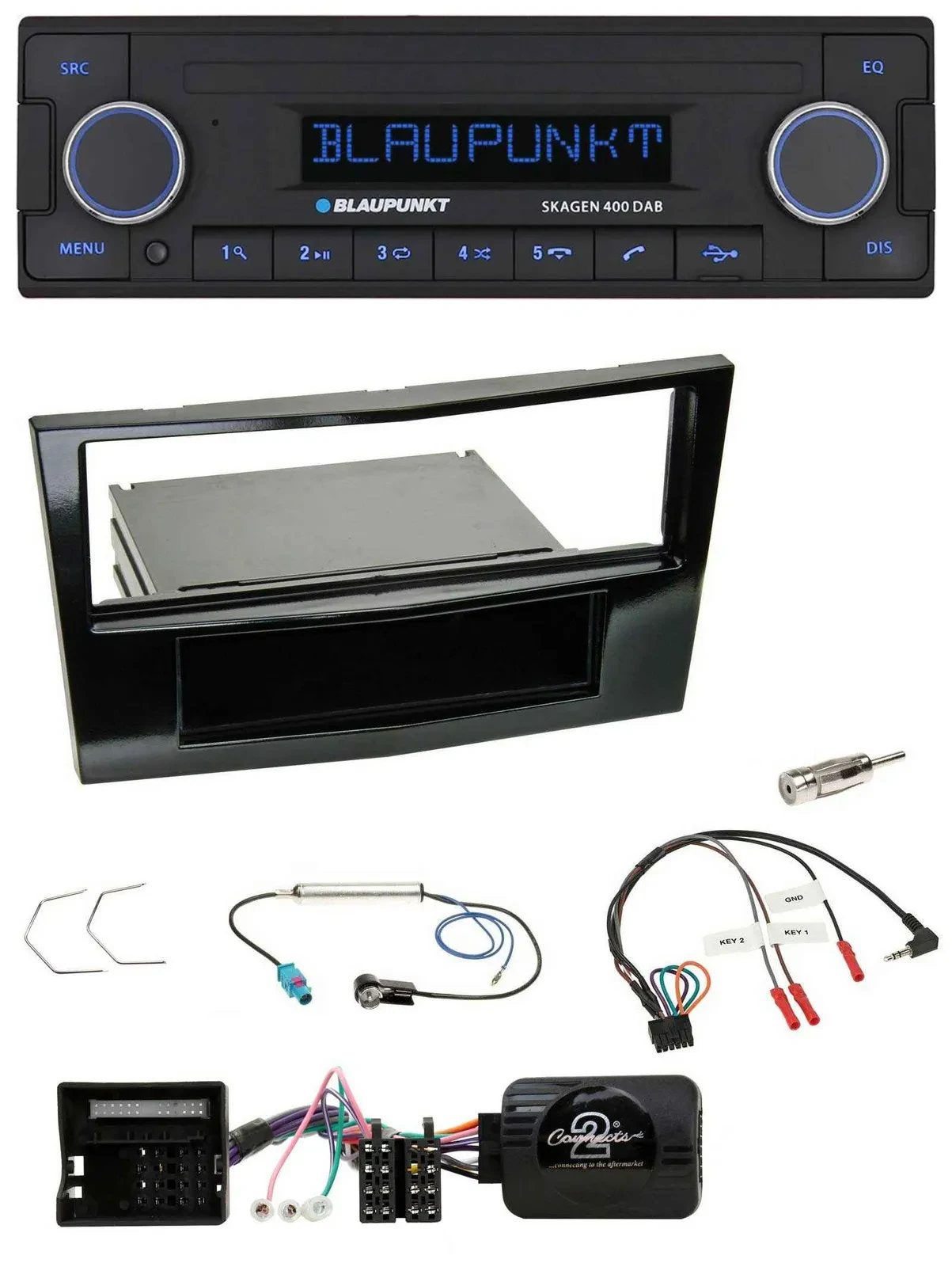 Автомагнитола Blaupunkt для Opel Astra H/Corsa D/Zafira B DAB, USB, Bluetooth, поддержка кнопок на руле