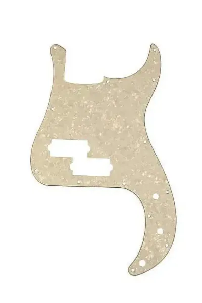 Панель для гитарной деки AXL PG-377 P-Bass White Pearloid