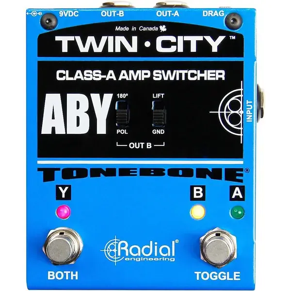 Педаль эффектов для электрогитары Radial Engineering Bones R800-7115 Twin City A-B-Y Footswitch