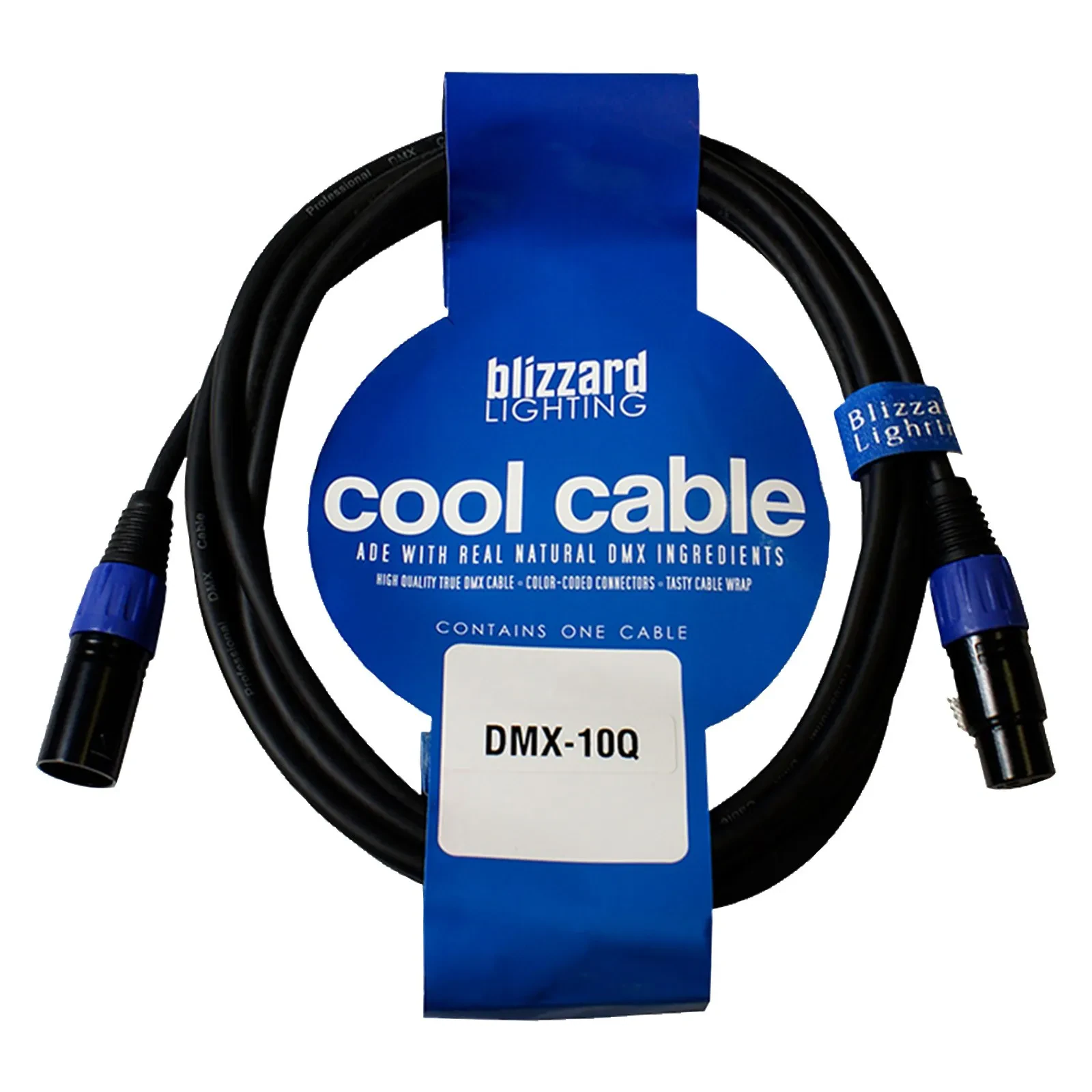 DMX-кабель Blizzard DMX-10Q Black 3 м