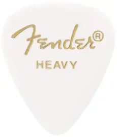 Медиаторы Fender 351 Shape Premium Picks, Heavy, White Moto, 12 Count