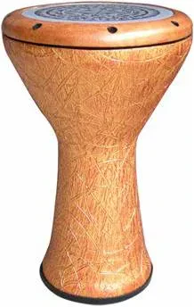 Дарбука египетская YUKA DBF-11GW синтетическая мембрана, корпус из стекловолокна, настраиваемая, ключ и подставка в комплекте