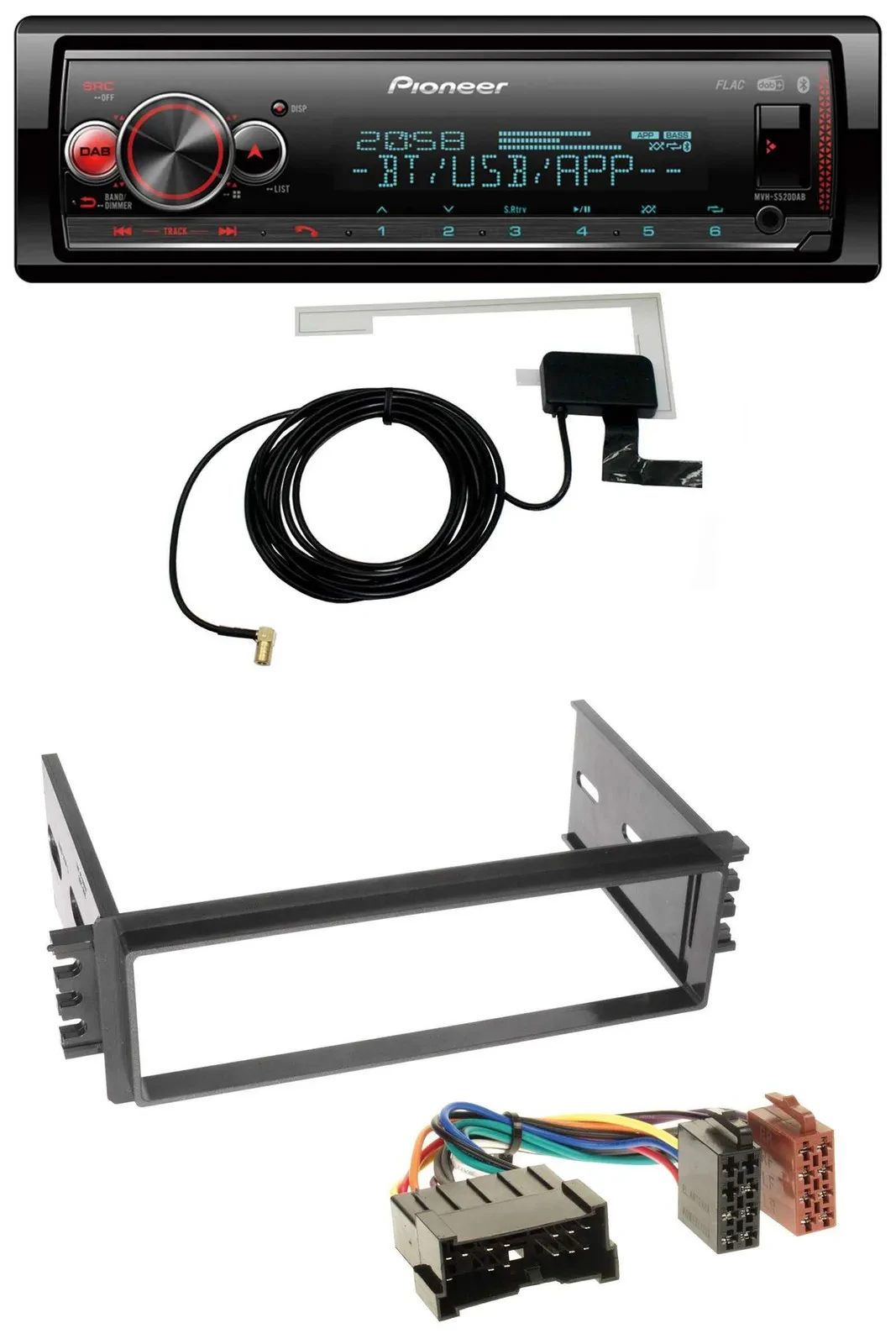 Pioneer Bluetooth DAB USB MP3 Autoradio für Hyundai Accent (2002-2005)