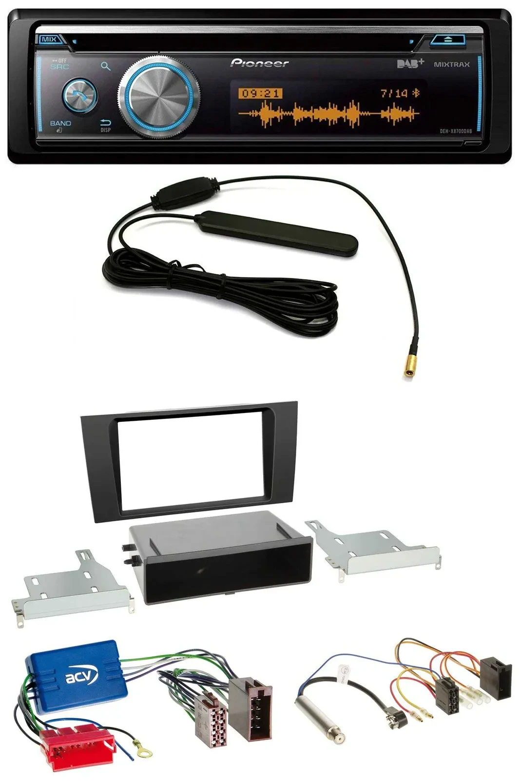 Pioneer CD USB Bluetooth DAB MP3 Autoradio für Audi A4 B5 99-01 Symphony Aktivsy