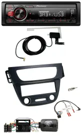 Автомагнитола Pioneer 1-DIN MP3 DAB USB, управление с руля, для Renault Megane III (2009–2012) черная