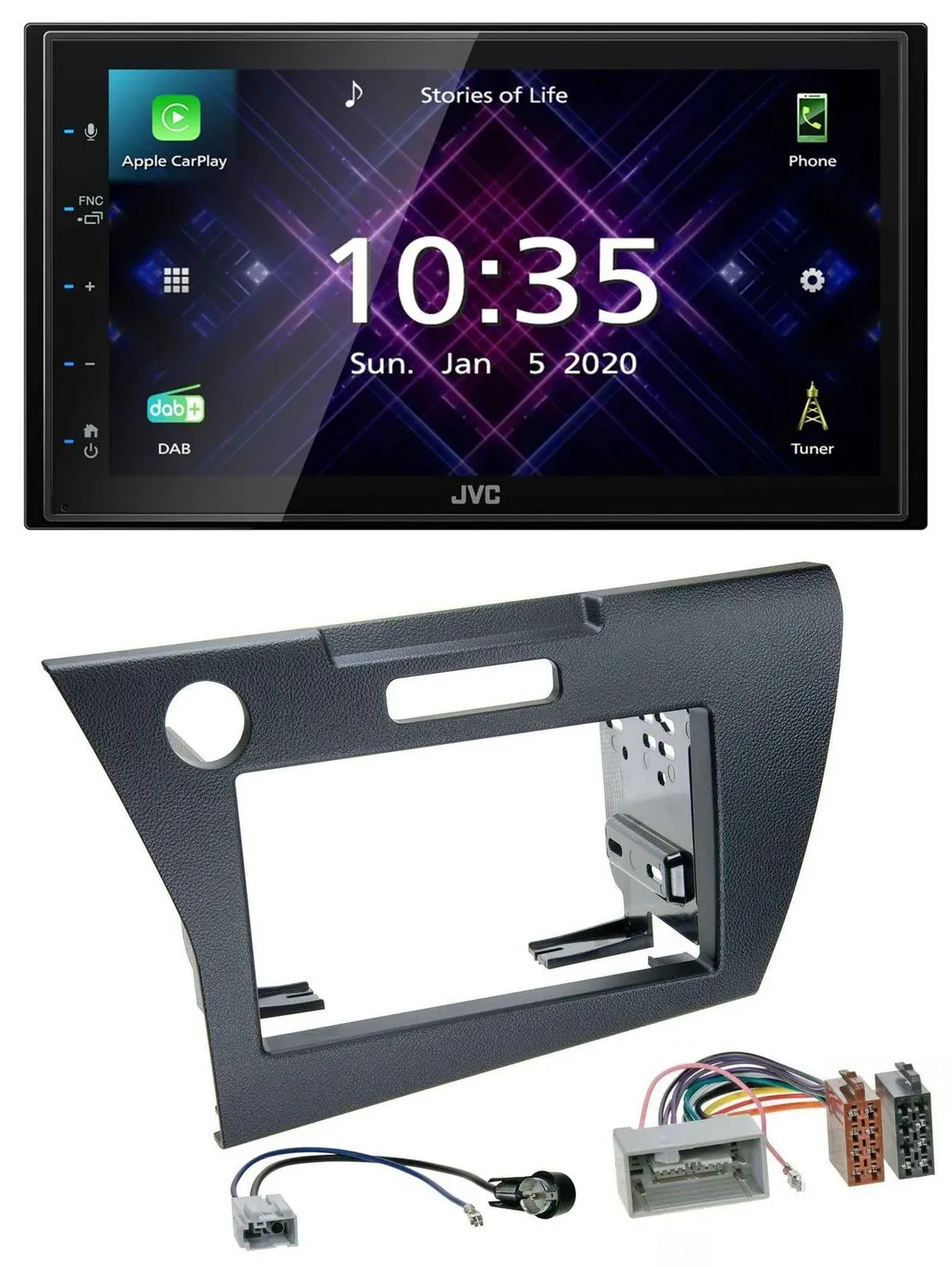 JVC DAB 2DIN MP3 Bluetooth USB Autoradio für Honda CR-Z (ab 2010)