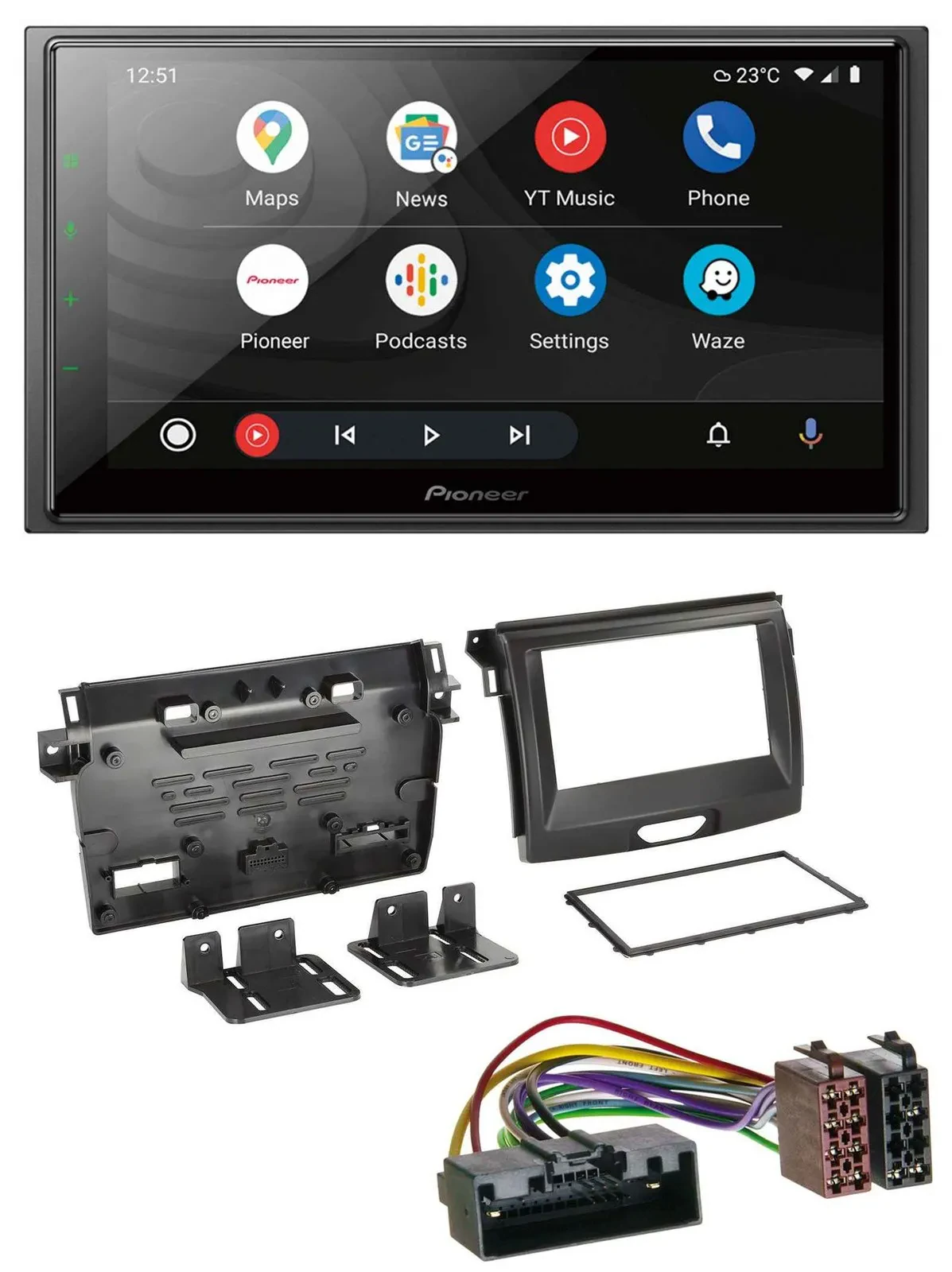 Автомагнитола для Ford Ranger (2AB) Pioneer 2 DIN USB DAB MP3 Bluetooth