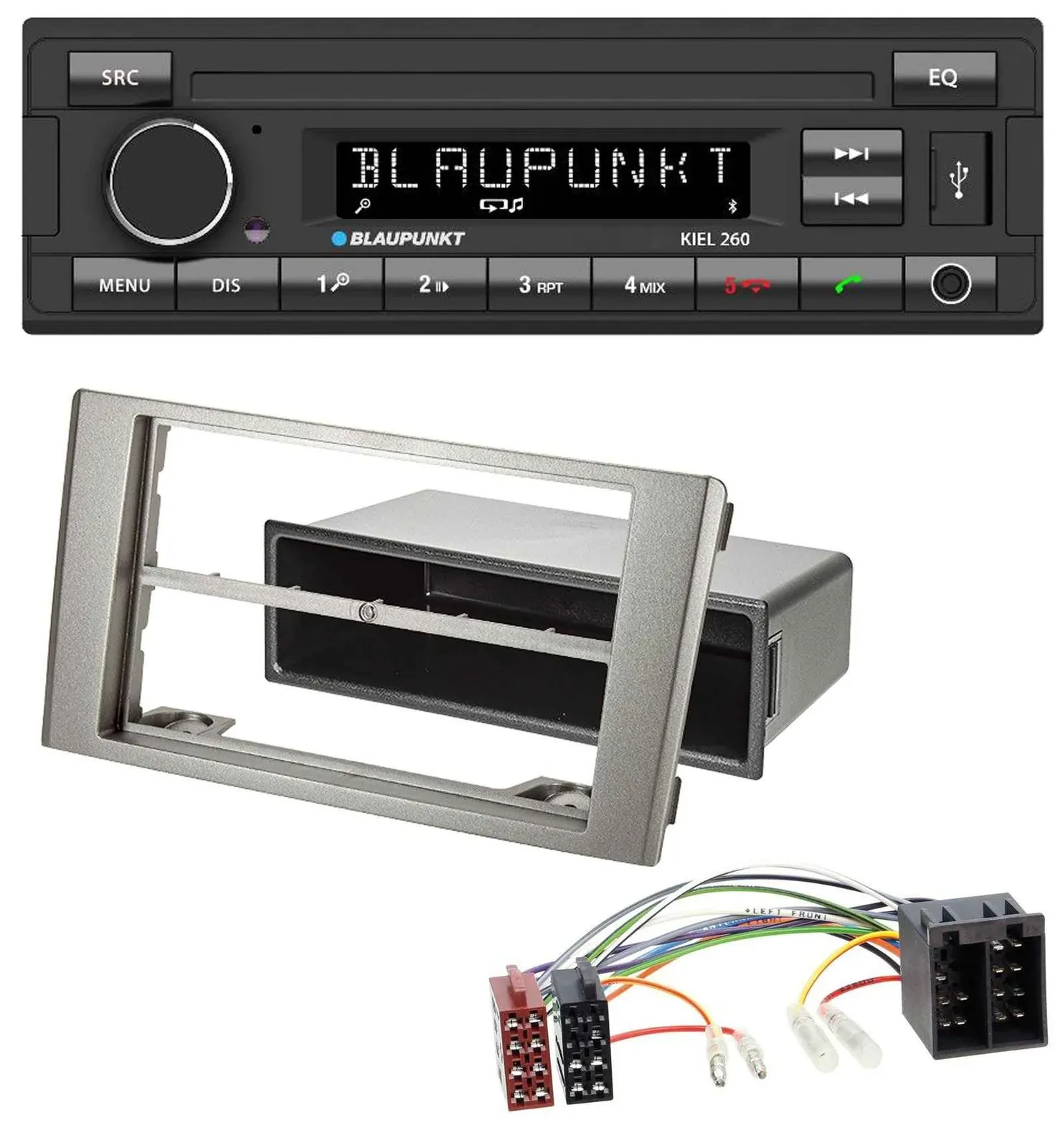 Автомагнитола для Iveco Daily (2006–2014) Blaupunkt USB, DAB, Bluetooth, MP3 серебристая