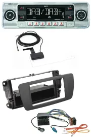 Dietz Bluetooth USB MP3 DAB Autoradio für Seat Ibiza (ab 12) - tuam grey